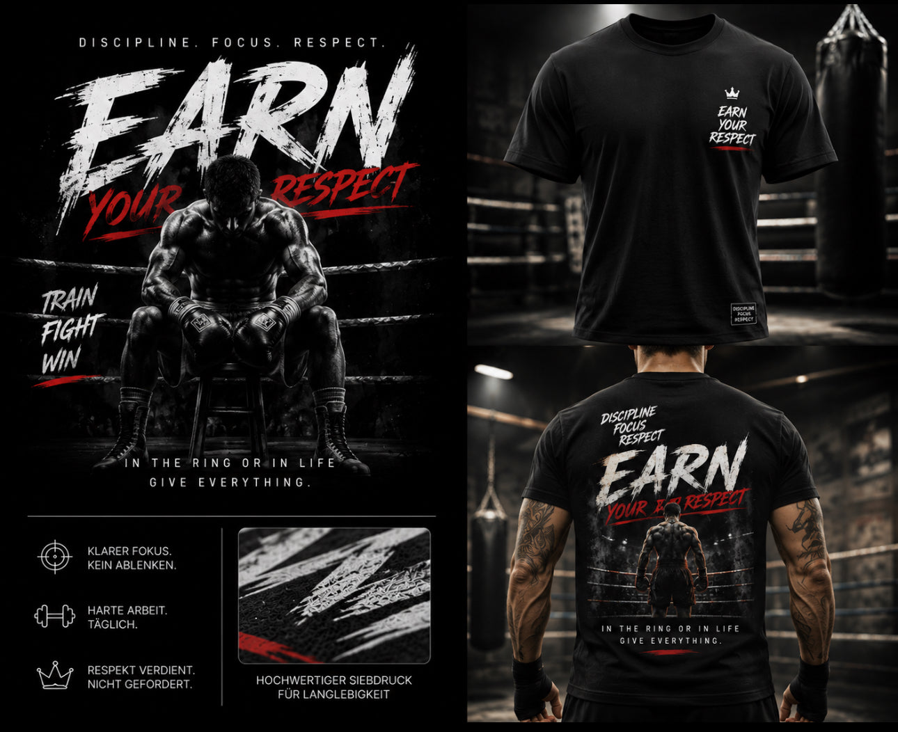 T-Shirt schwarz