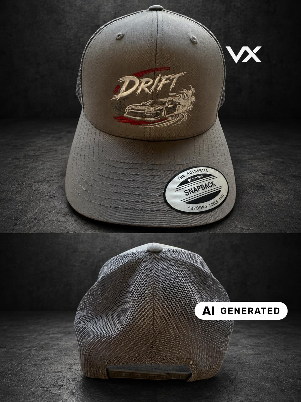 DRIFT Snapback Cap-Bestickte Motorsport-JMD Cap