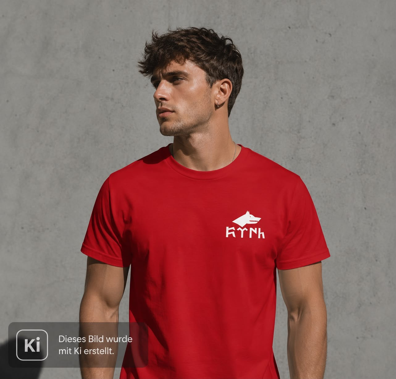 Premium T-Shirt mit Logo Stick
